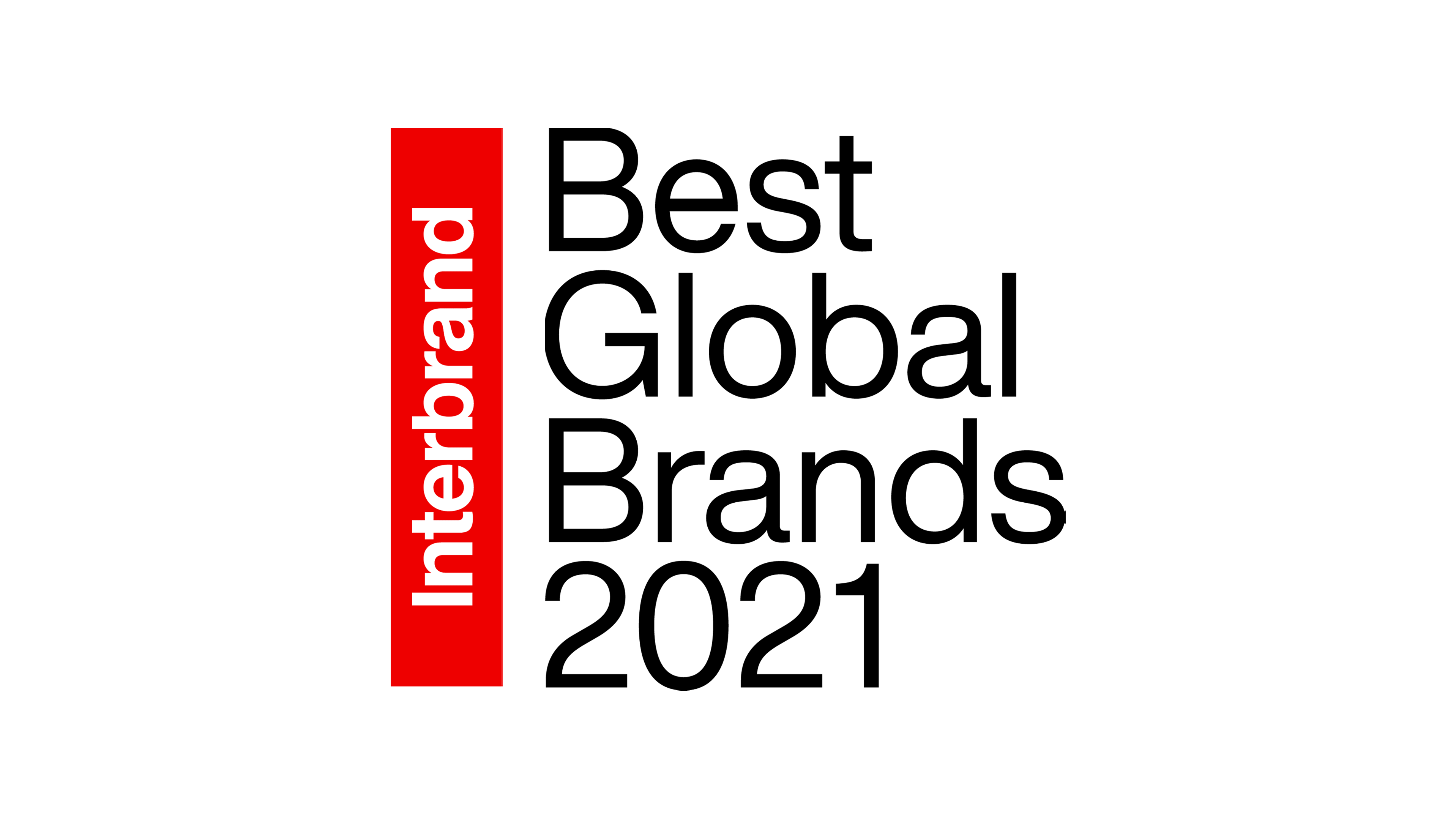 Interbrand logo – a satisfied client sharing their positive experience.